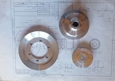 Umbausatz auf schmalen Keilriemen (10mm) Triumph TR 3 bis TR 4 ohne Keilriemen 