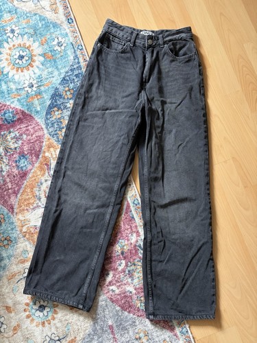 Mid rise wide leg - leg, jeans