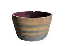 Blumentopf Blumenkübel Pflanzkübel Fass Holz Kräuterbeet Holzfass Weinfass D92cm