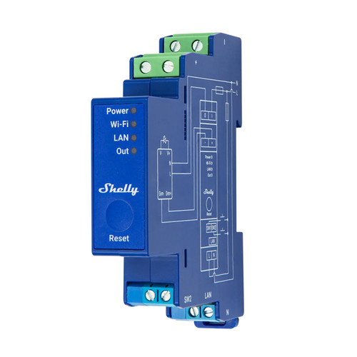 Shelly pro dimmer 10v pm - shelly, 0/1-10v