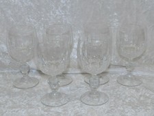 6 ältere Kristall  Weingläser