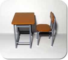 Miniatur Schultisch & Stuhl, alter Stil, Set, Neu