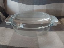 PYREX Glasbräter Bräter Auflaufform Backform Kochschüssel mit Deckel