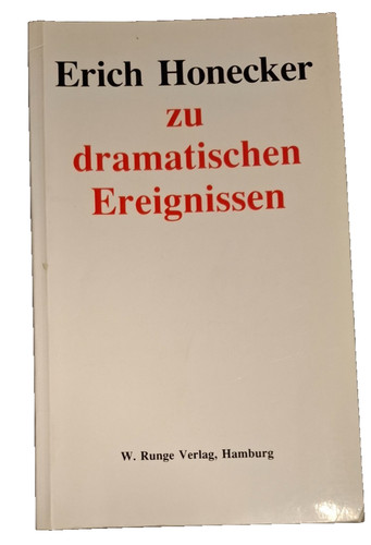Erich honecker dramatischen - honecker,