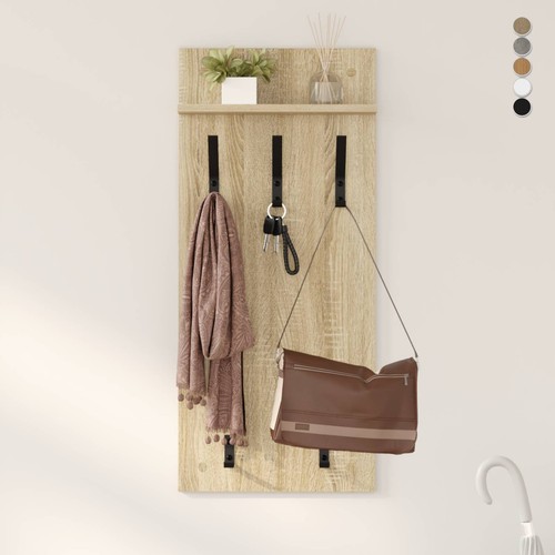 Wandgarderobe mit regal holz - regal,