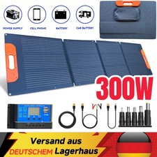 Solarpanel 300W 12V Faltbar Tragbar Solarmodule für Boat Camping Wohnmobil Boot