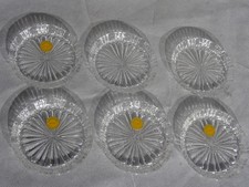 Bleikristall Untersetzer 6 Stück Vintage Gut erhalten ohne Beschädigung.