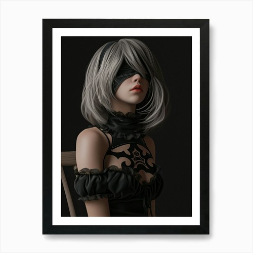 Mädchen mit verbundenen - , augen