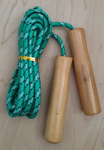 Springseil mit holzgriff - springseil,
