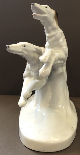 Porzellan figur zwei windhunde - porzellan,
