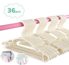 36er Kleiderbügel Kinder Kunststoff Set Anti-rutsch Baby Hemdenbügel Rockbügel