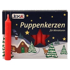 20er Pack Puppenkerzen rot ca
