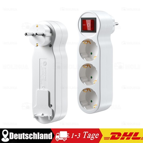Fach steckdose - 3-fach,