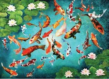 Puzzle (1000 T.) Koi Fische