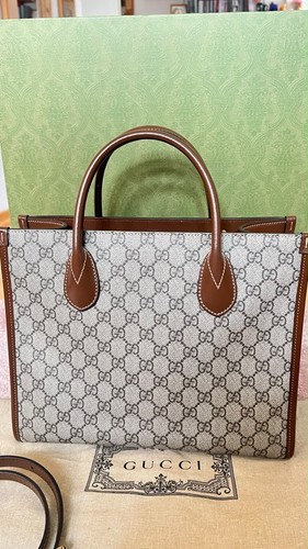 Gucci canvas tote - gg, tote/shopper