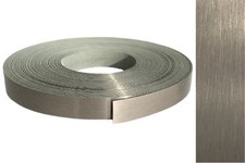 Kantenumleimer ABS 22mm x 2m mit Schmelzkleber in echt Edelstahl VA gebürstet