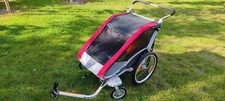 Thule Chariot COUGAR 2 Fahrradanhänger rot incl. Fahrradset