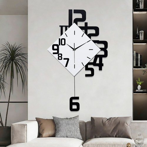 Moderne wanduhr mit pendel - wanduhr,