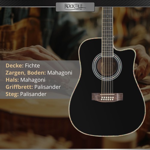 Rocktile saitige - rocktile, 12-saitige