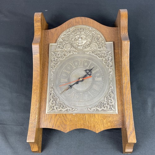 Vintage wanduhr zinn antik - wanduhr,