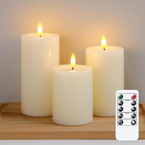 Flammenlose led kerzen - led-kerzen, mit
