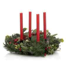 LUMIDA Xmas Adventskranz 4 LED-Tafelkerzen inkl. Schmuck Ø 40cm W1