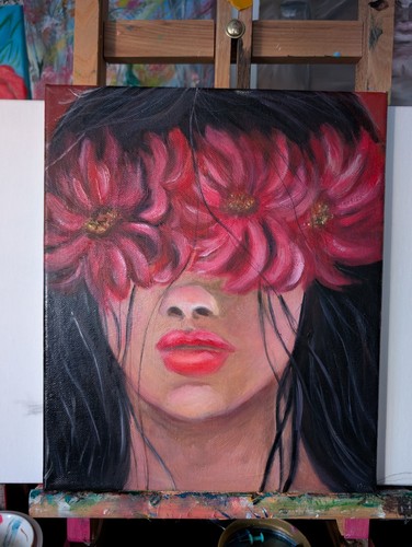 Selbst gemalte leinwand - selbst,