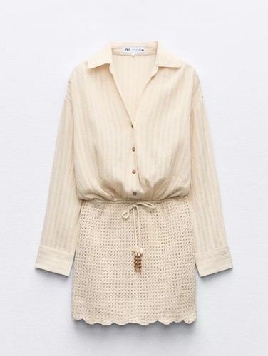 Mini blusenkleid von zara - blusenkleid, gr