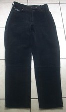 "CLASSIC GEAR BY HEIN GERICKE" blaue Wildlederhose -Motorrad-Lederhose Gr. 38/40