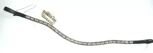 Leder stirnband feine strass - feine,