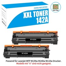 Tonerkartusche für HP 142A Toner LaserJet M110w MFP M140w M139w Schwarz W1420A