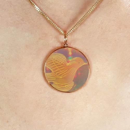 Gold hologramm anhänger - 9, kt
