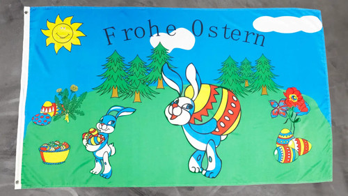 Fahne flagge frohe ostern - flagge,