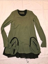 RUNDHOLZ DIP, ausgefallene Bluse, Erbse