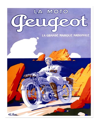 Vintage peugeot motorrad - peugeot,