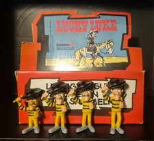 Lucky Luke Schleich Figuren - 80er Jahre - Die Daltons Set als Sträflinge
