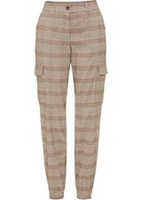 Stylische Karo-Hose Gr. 40 Braun Kariert Damenhose Cargo-Pants Neu*