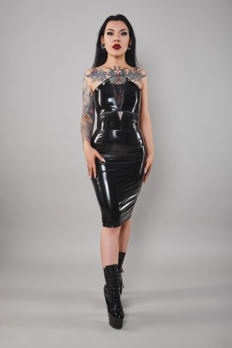 Wetlook vinyl rock damen - wetlook,