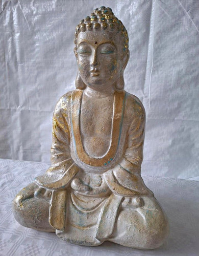 Sitzende buddha figur - figur, aus