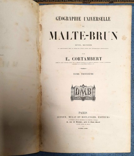 1858 geographie universelle - 1858,