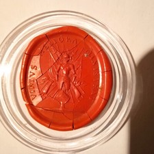 Historischer Wachsabguss Siegel Antik Petschaft Wappen