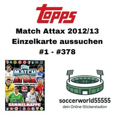 Topps Match Attax 2012/13 - Einzelkarte #1 - #378 aussuchen