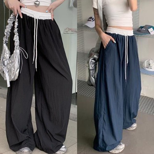 Damen oversize gestreifte hose - damen,