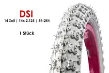 14 Zoll 14x 2.125 Fahrrad Reifen 54-254 Kinder Wagen Roller Laufrad weiß B-Ware