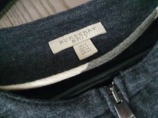 BURBERRY?ETUI Woll-KLEID Wolle GRAU SCHWARZ?NEU?Strickkleid L 38/40 kurz Slim