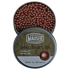 Mauser Real Smart Blei BB´s verkupfert Rundkugeln 750 Stück Kaliber 4,5 mm