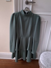 Skater Kleid Rüschen Small Medium Türkis Blau Dress Edel Elegant Blue Hochwertig