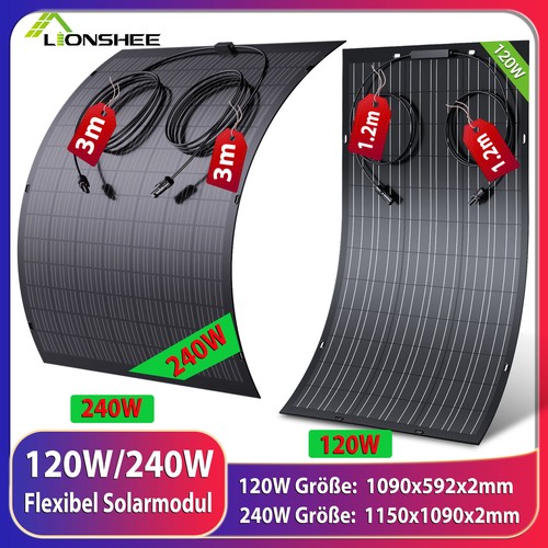 Flexibel solarmodul 120w 240w - solarmodul,