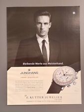 Junghans Meister Chronoscope 2014 Watch Ad Werbung Reklame