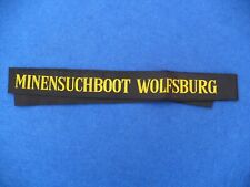 Marine Mützenband MINENSUCHBOOT WOLFSBURG Bundesmarine